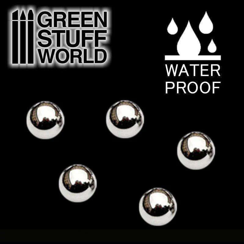GREEN STUFF WORLD 17ml Empty Paint Pots + Balls - 5 pc - Image 3