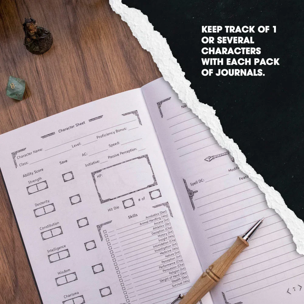 1985 Games Hero's Journals: Black - Image 4