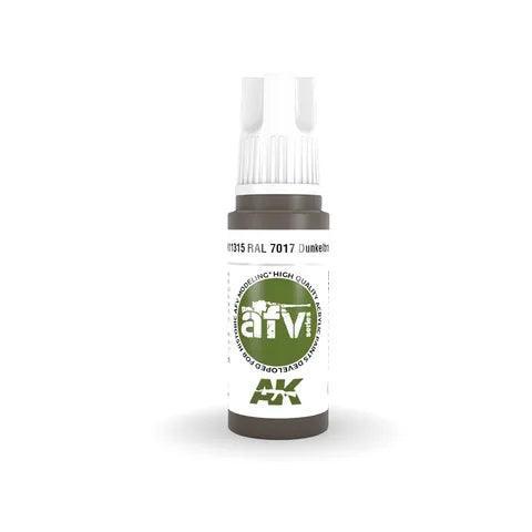 AK Interactive 3rd Gen Acrylic AFV RAL 7017 Dunkelbraun