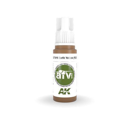 AK Interactive 3rd Gen Acrylic Nº6 EARTH YELLOW(FS30257)