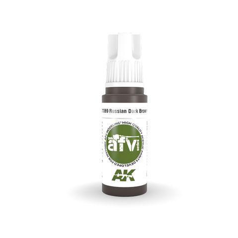 AK Interactive 3rd Gen Acrylic RUSSIAN DARK BROWN 6K