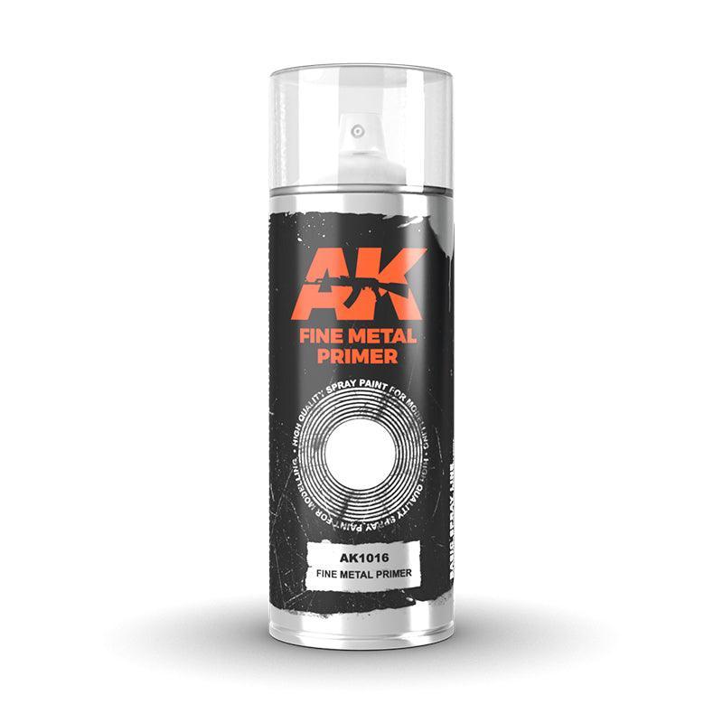 Ak Interactive - Aerosol Spray Primer - Fine Metal Primer - Spray 150ml