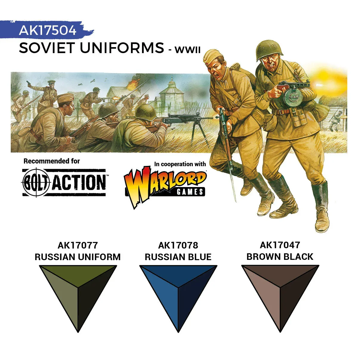 AK Interactive Quick Gen: Soviet Uniforms Acrylic Paint Set (3 Colours) - Image 2