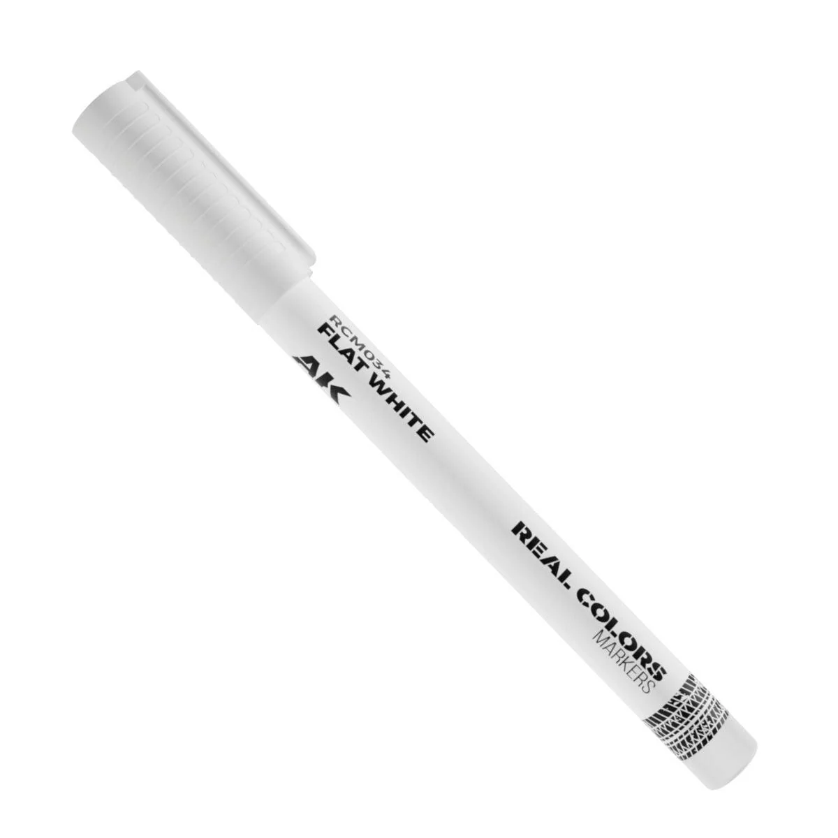AK Interactive Real Colors Markers: Flat White - Acrylic Paint Marker - Image 2