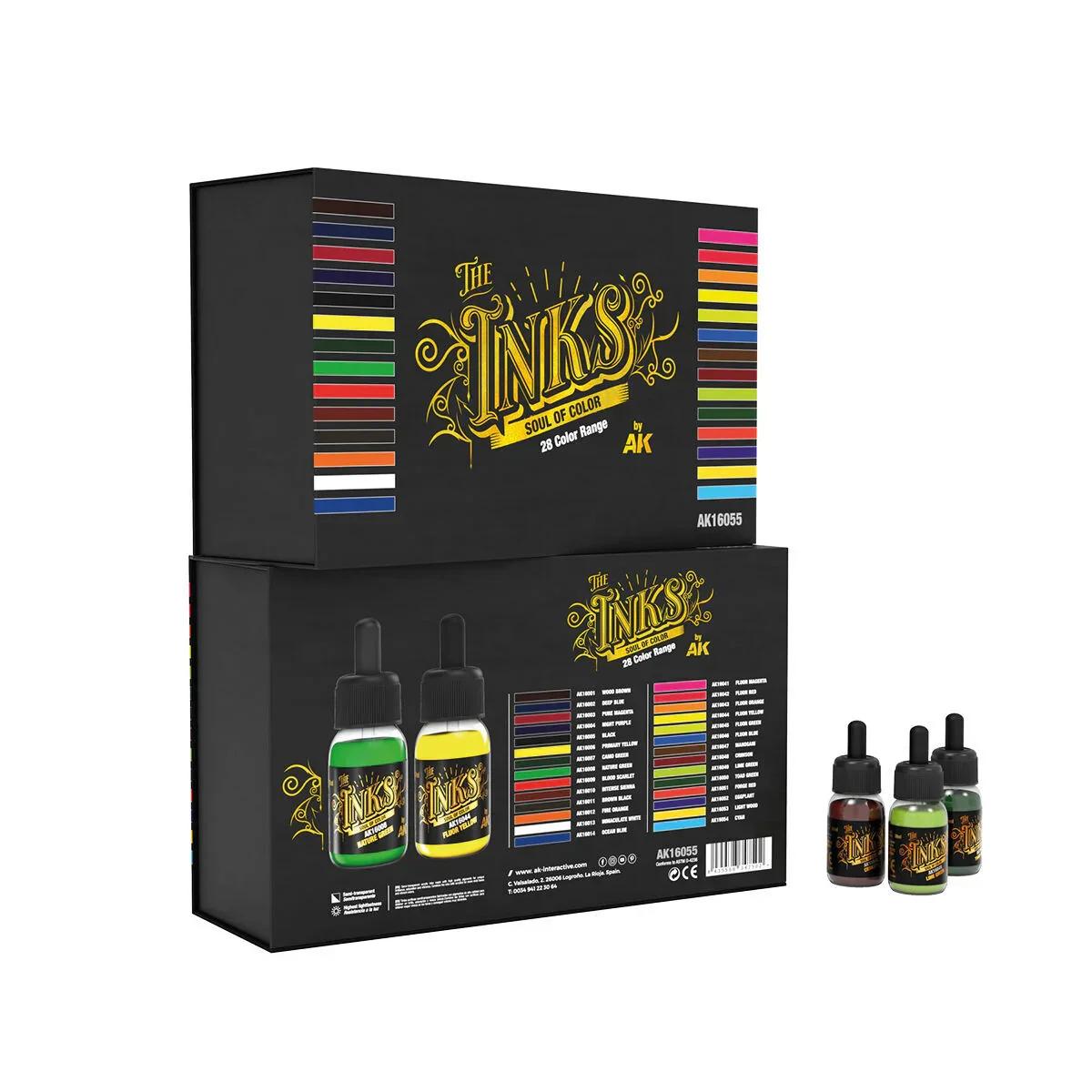 AK Interactive The INKS Special Box Full Range Set (28 Colors X 30 ml) - Image 3
