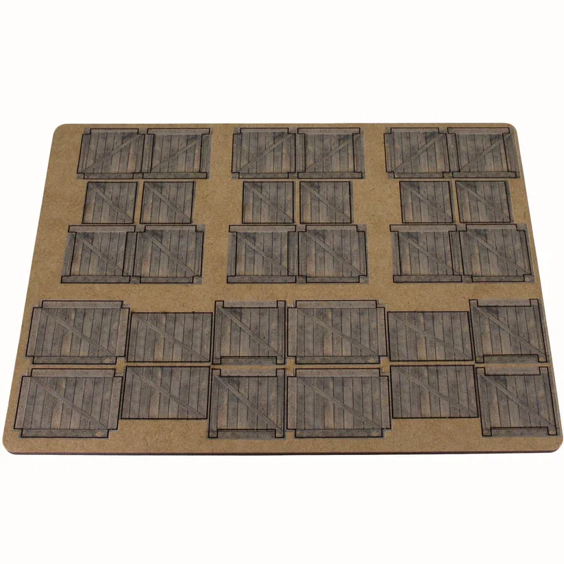 Battlefield Accessories: Crates Light - 28mm (TTR)