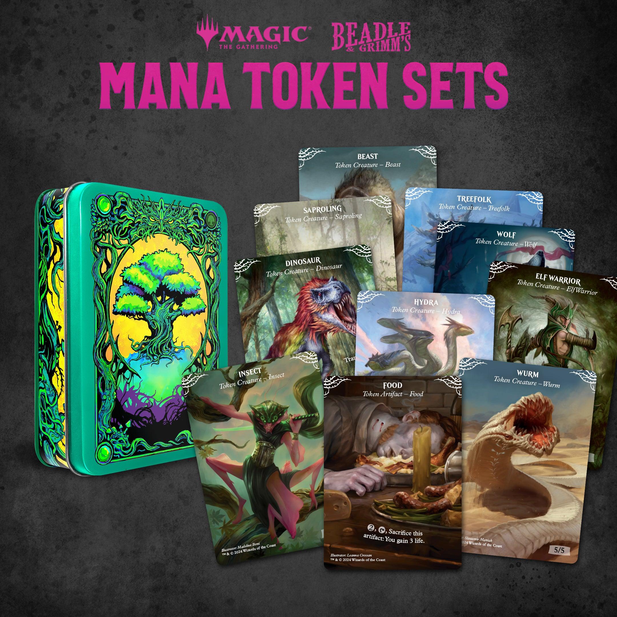 Beadle & Grimm's MTG GREEN MANA Token Set - Image 2