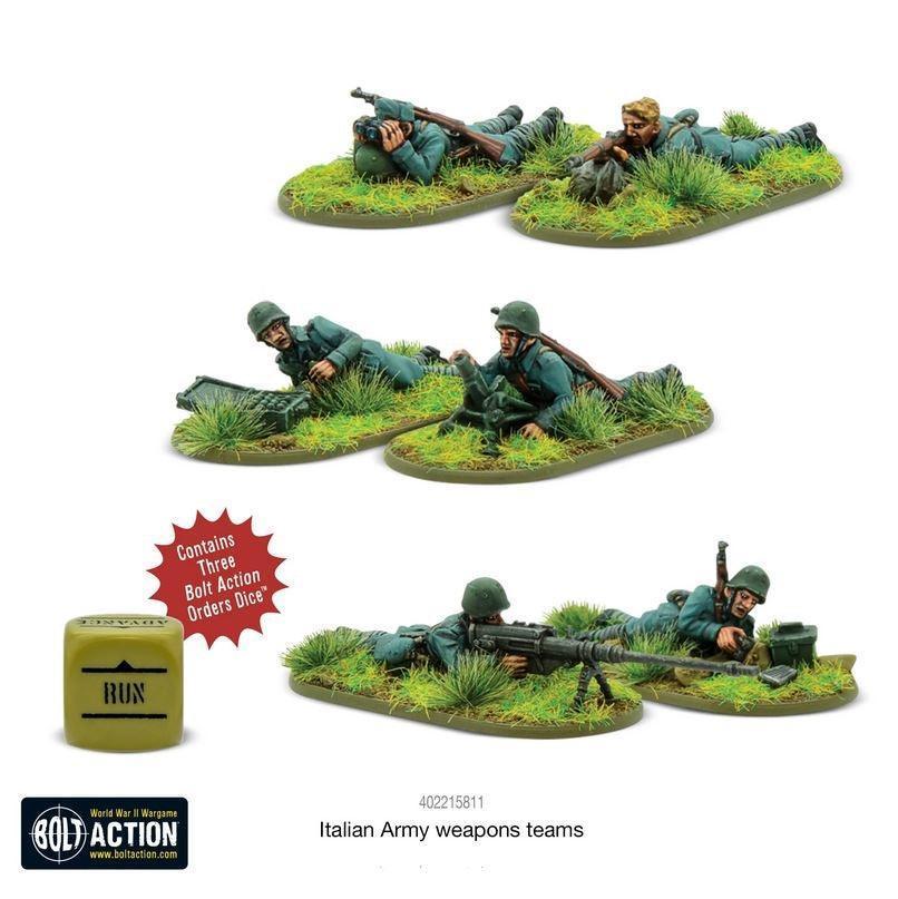 Bolt Action - Italian Army Weapons Teams