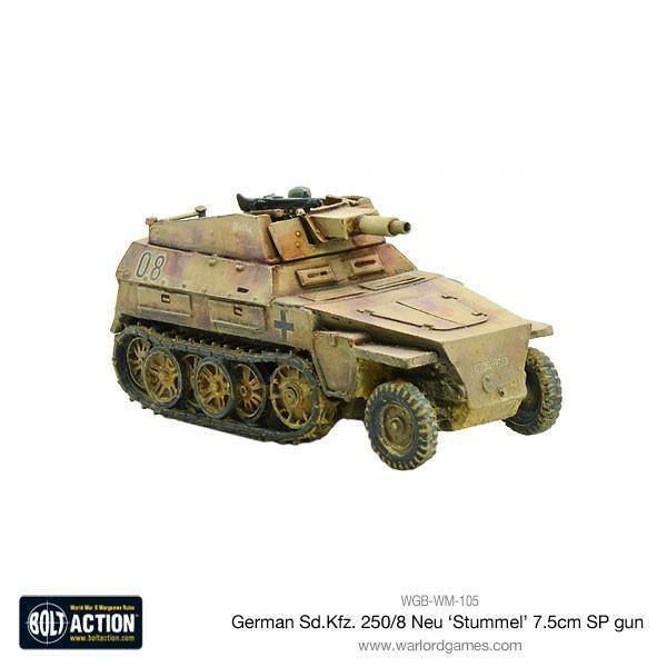 Bolt Action - Sd.Kfz 250/8 Neu 'Stummel' 7.5cm SP Gun