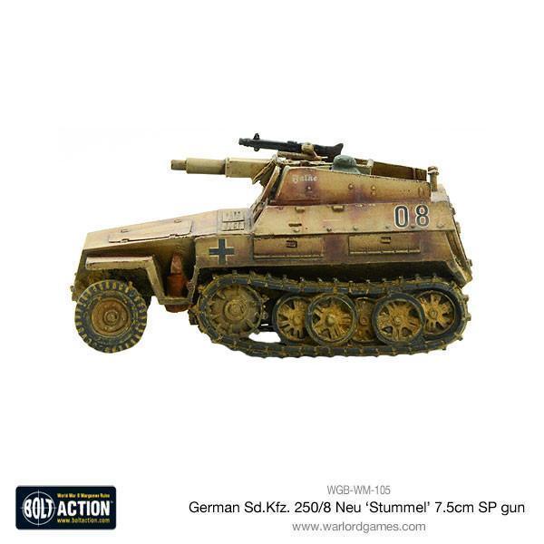 Bolt Action - Sd.Kfz 250/8 Neu 'Stummel' 7.5cm SP Gun - Image 5
