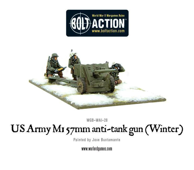 Bolt Action - US Army 57mm anti-tank gun M1 (Winter)