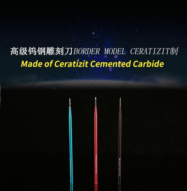 Border Model Cemented Carbide Flat Carving Knife (1.5mm) - Image 2