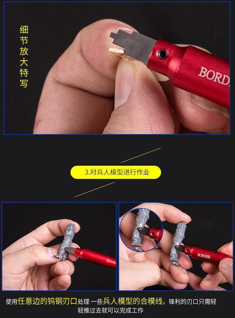 Border Model Red Tungsten Steel Profile Scraper - Image 9