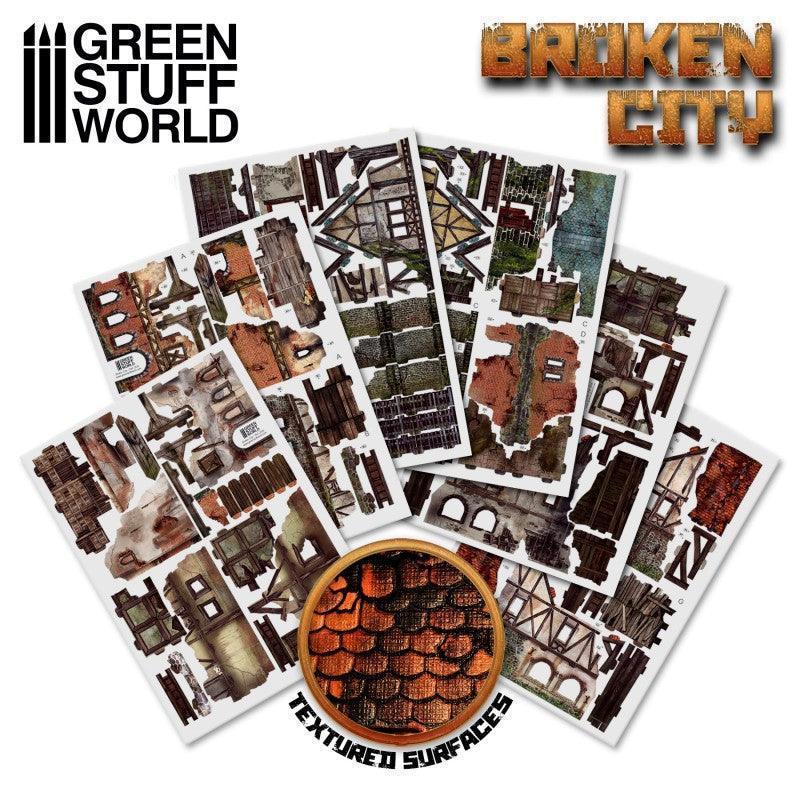 GREEN STUFF WORLD Broken City - Terrain Set - Image 3