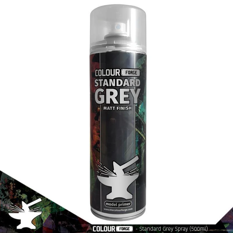 Colour Forge - Aerosol Spray Primer - Standard Grey 500ml - PICKUP INSTORE ONLY