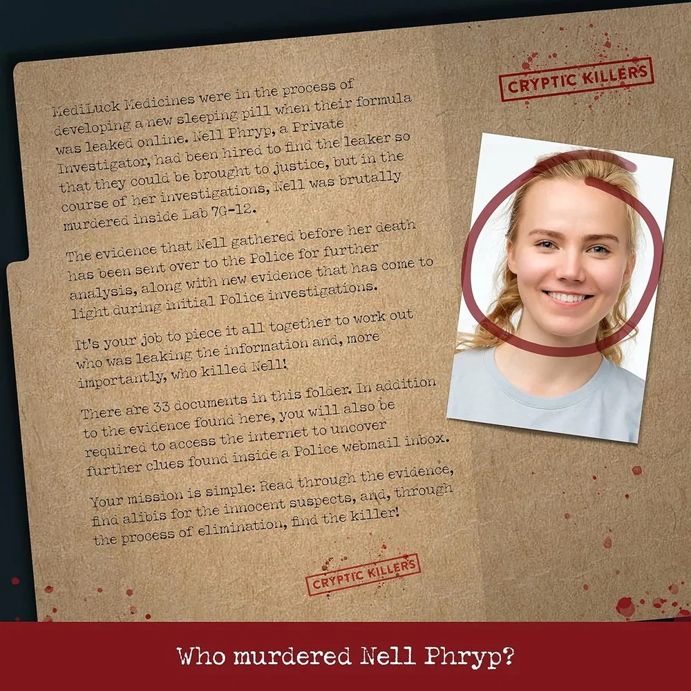 Cryptic Killers - Murder at MediLuck Medicines - Image 2