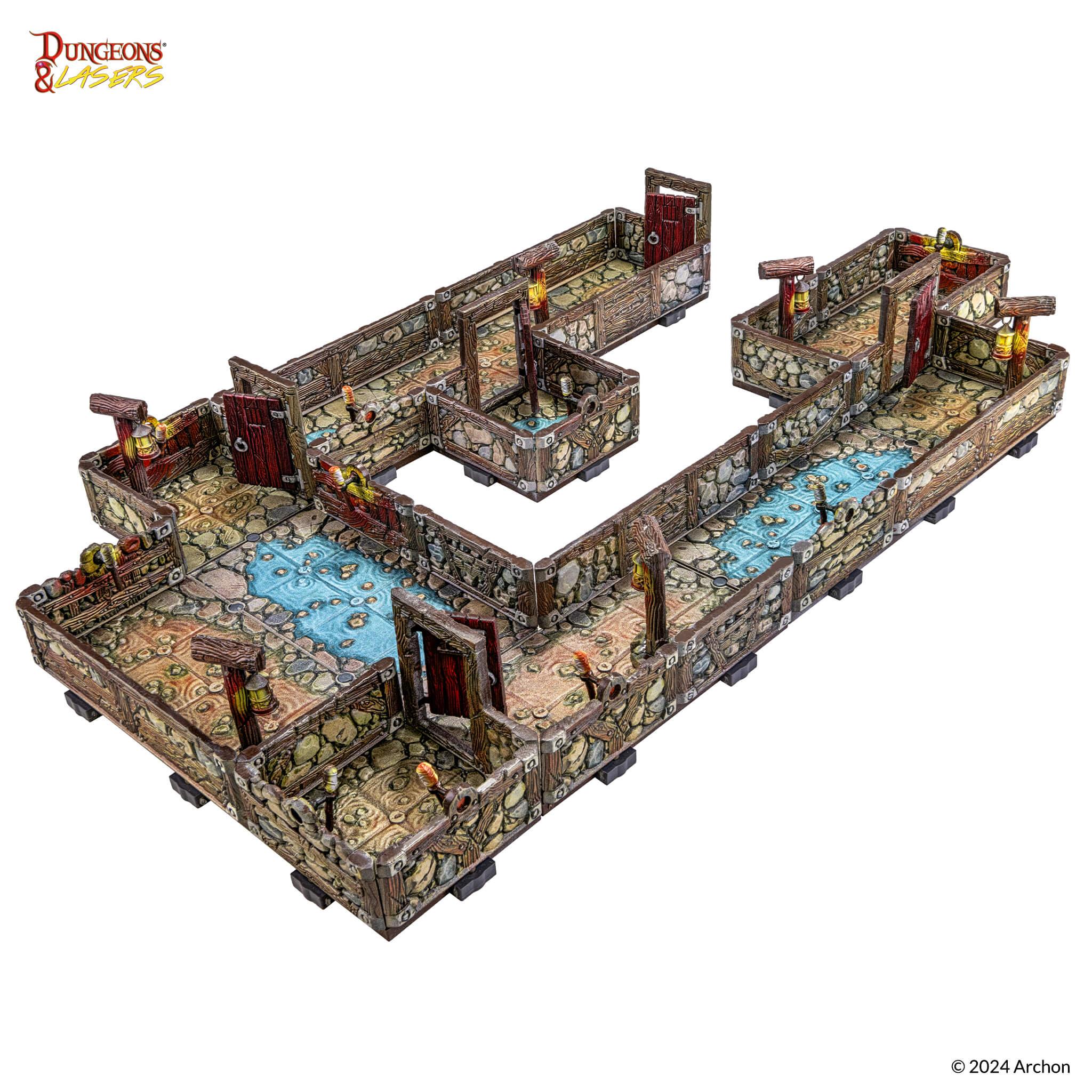 Dungeons & Lasers: Dwarven Mine Prismacast Pre-Painted Terrain - Image 2
