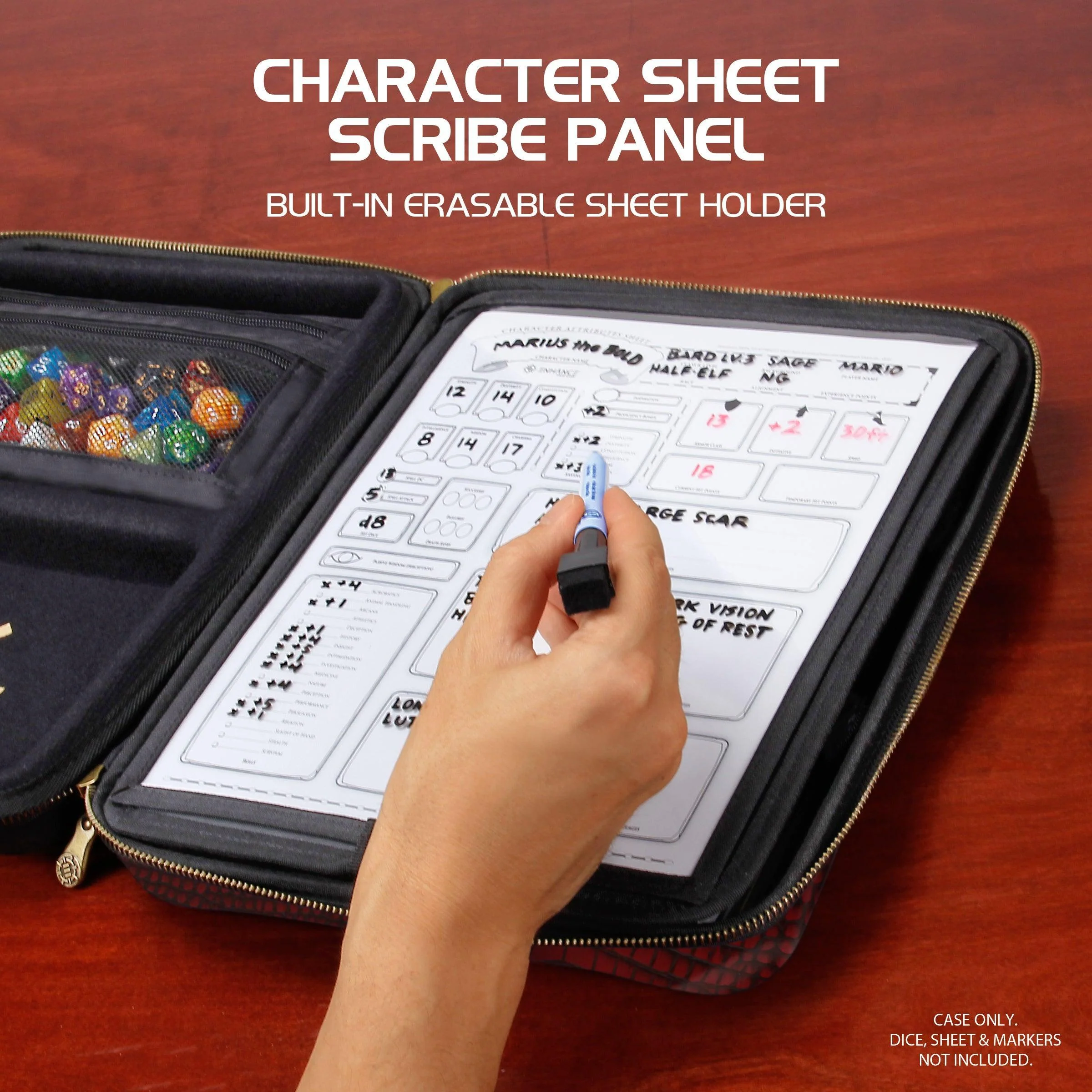 Enhance Tabletop Series - RPG Organizer Case - Black - Image 4