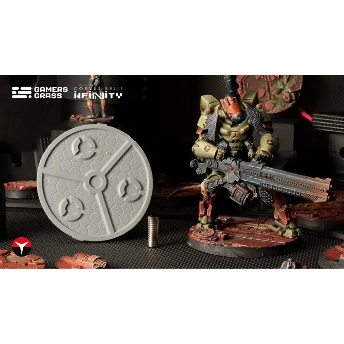 Gamers Grass - Battle Ready Bases - Nomad Crew Deck - Round 55mm (2x) - Image 3
