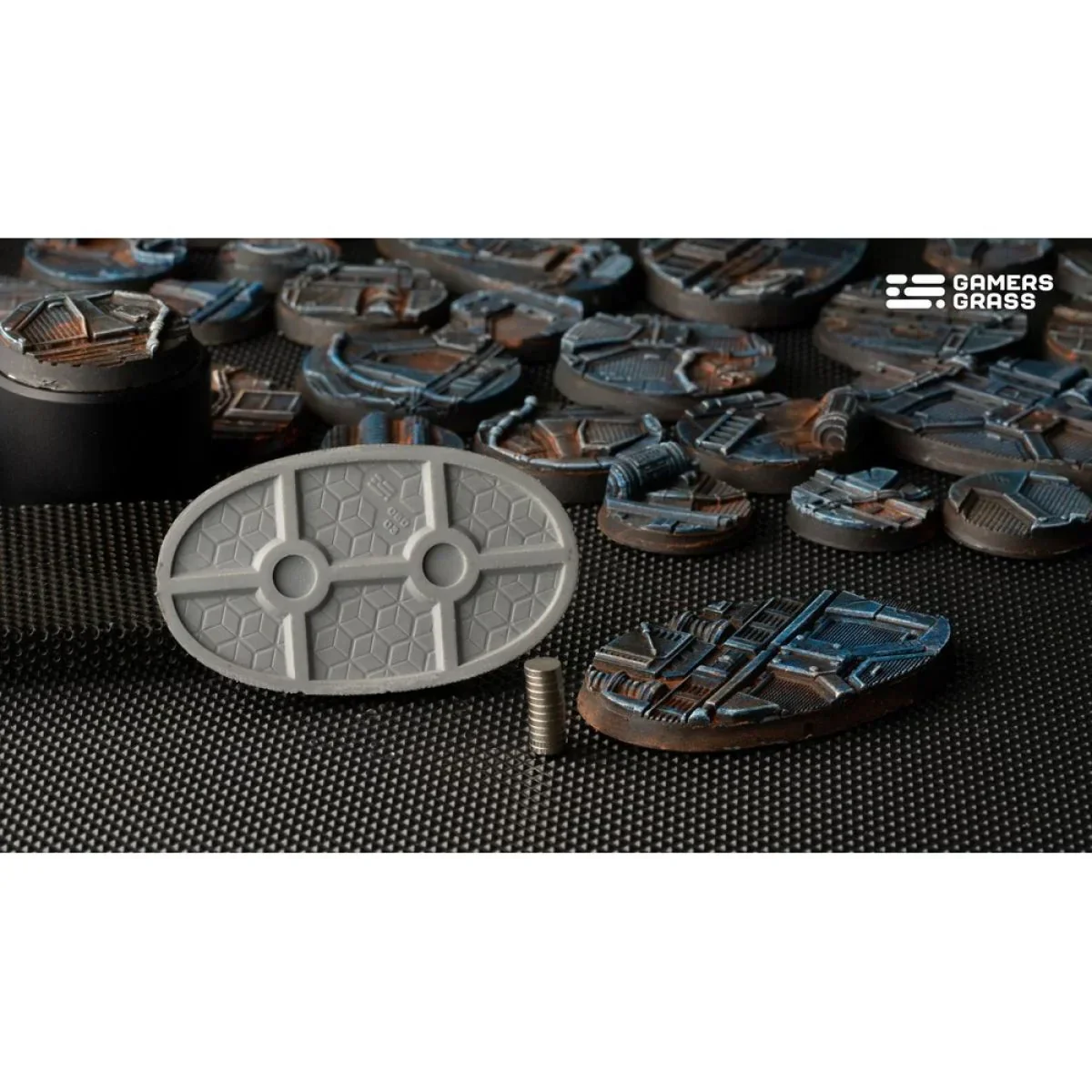 Gamers Grass - Battle Ready Bases - Spaceship Corridor - Oval 60mm (x4) - Image 3