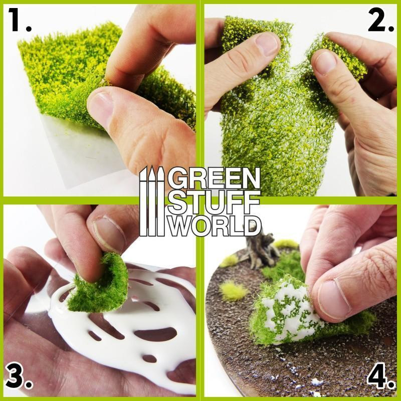 GREEN STUFF WORLD Grass Mat Cutouts - Yellow Flower Field - Image 2