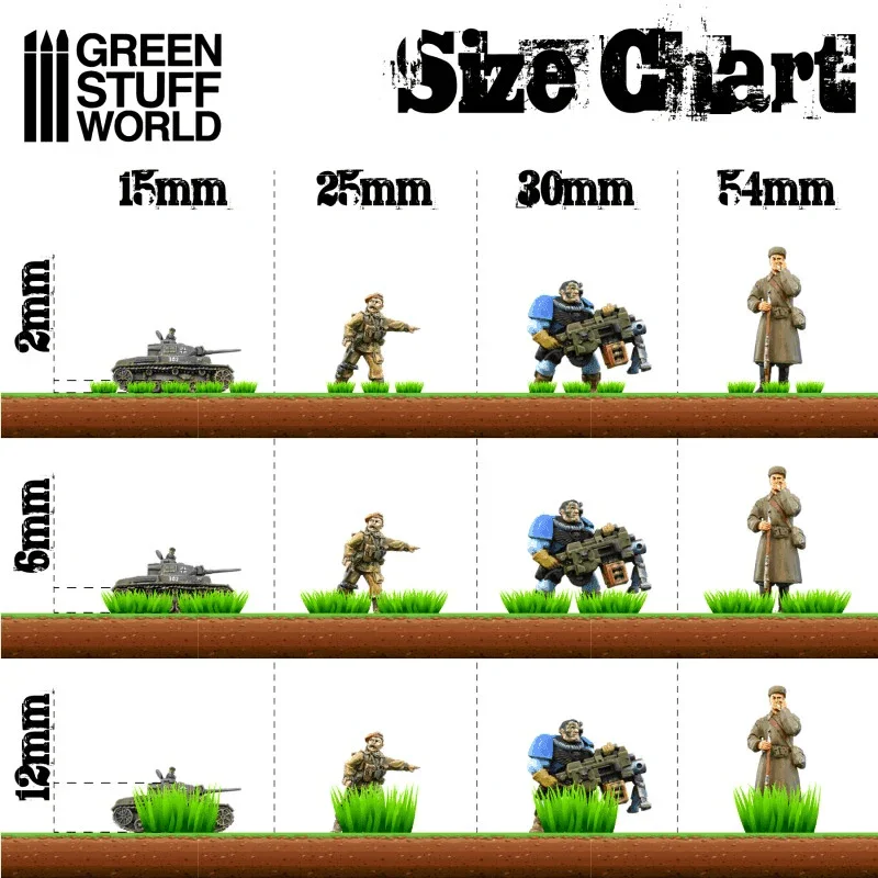 GREEN STUFF WORLD Grass Tufts 12mm Self-Adhesive - Realistic Green - Image 3