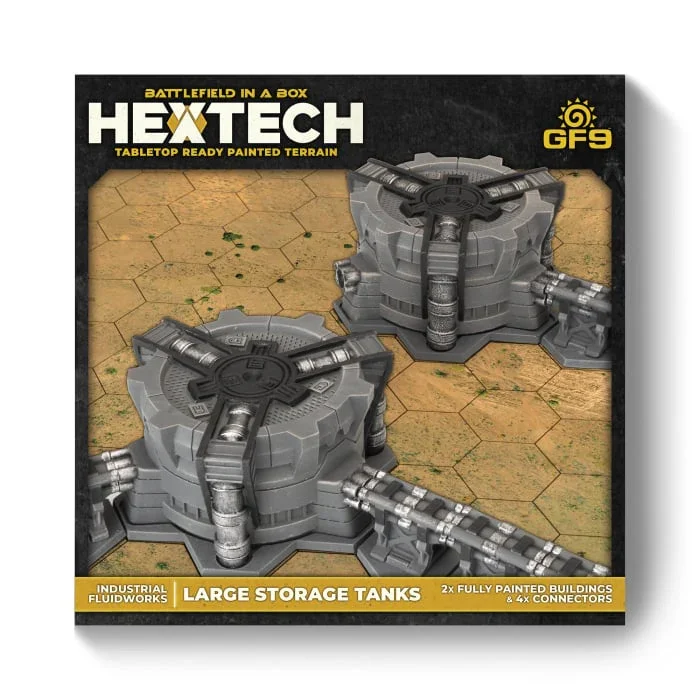 Hextech Terrain: Industrial Fluidworks: Large Storage Tanks (x2)
