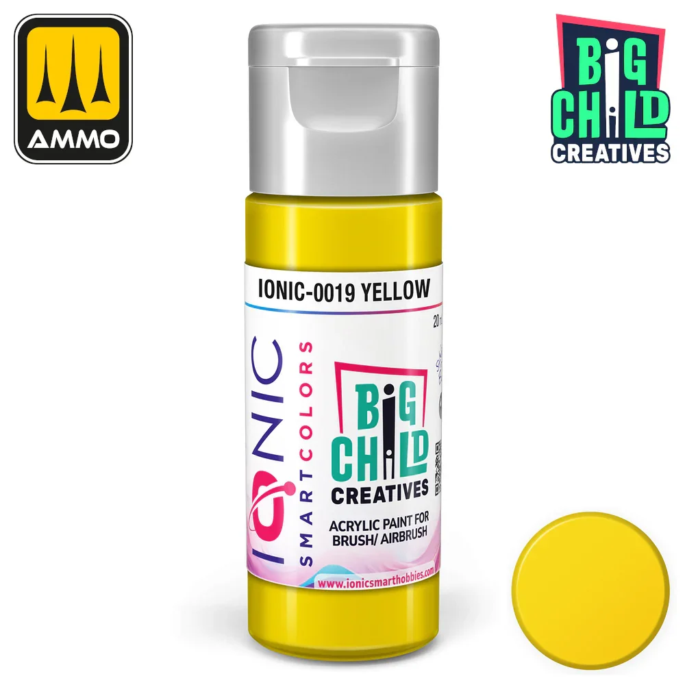 Ionic - Acrylic Paints - Yellow 20ml