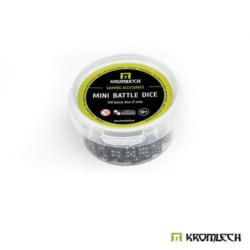 KROMLECH Mini Battle Dice 100x Black 7mm - Image 2