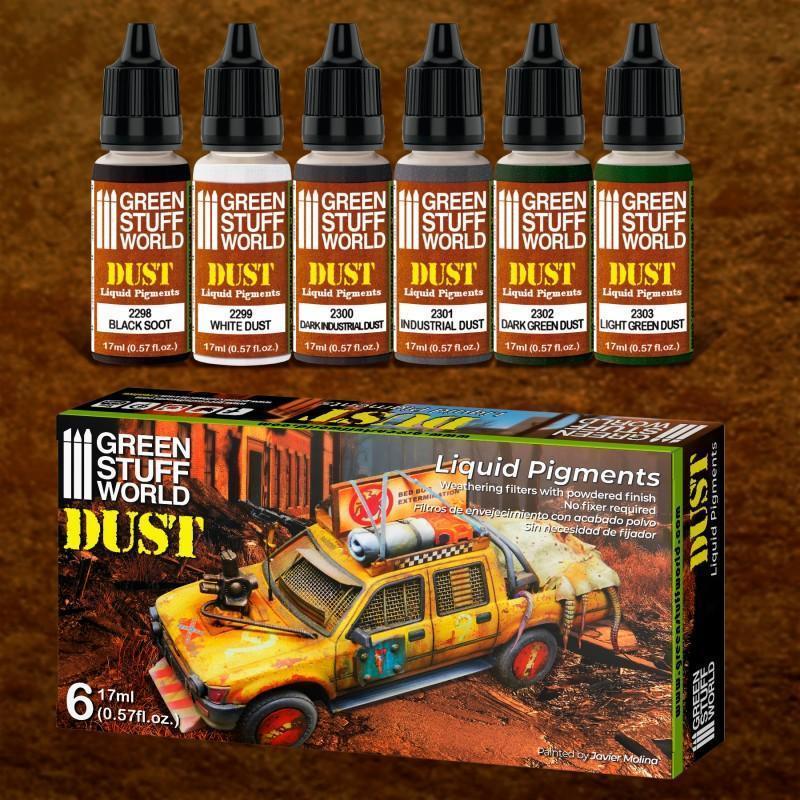 GREEN STUFF WORLD Liquid Pigments Paint Set - Dust (Box x6)