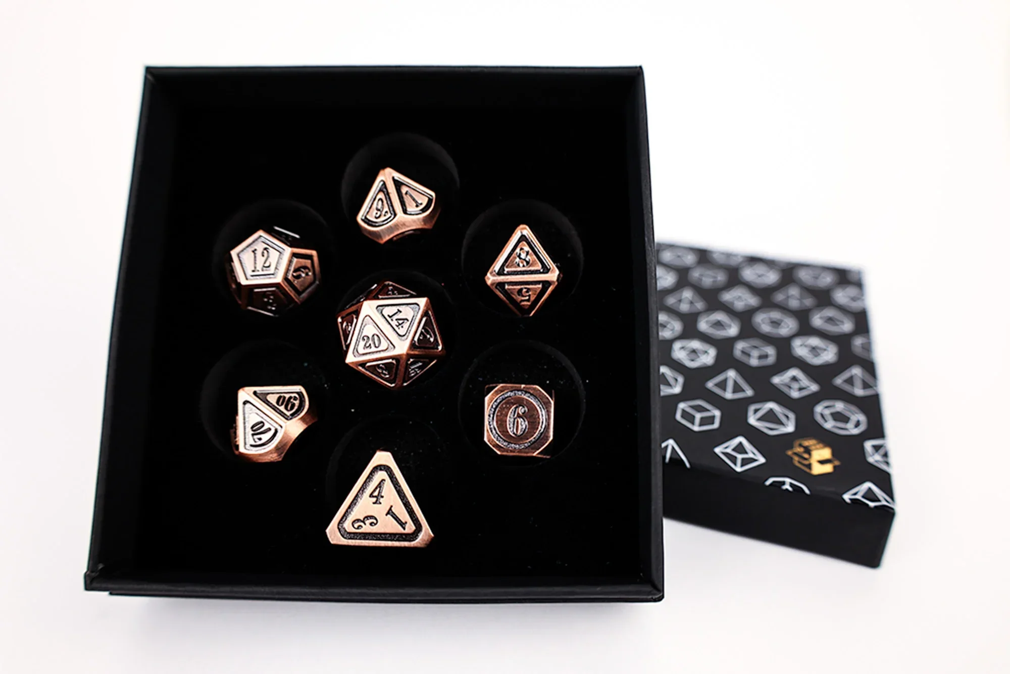 LPG Dice RPG Set Concentric Black/Brass - Image 2