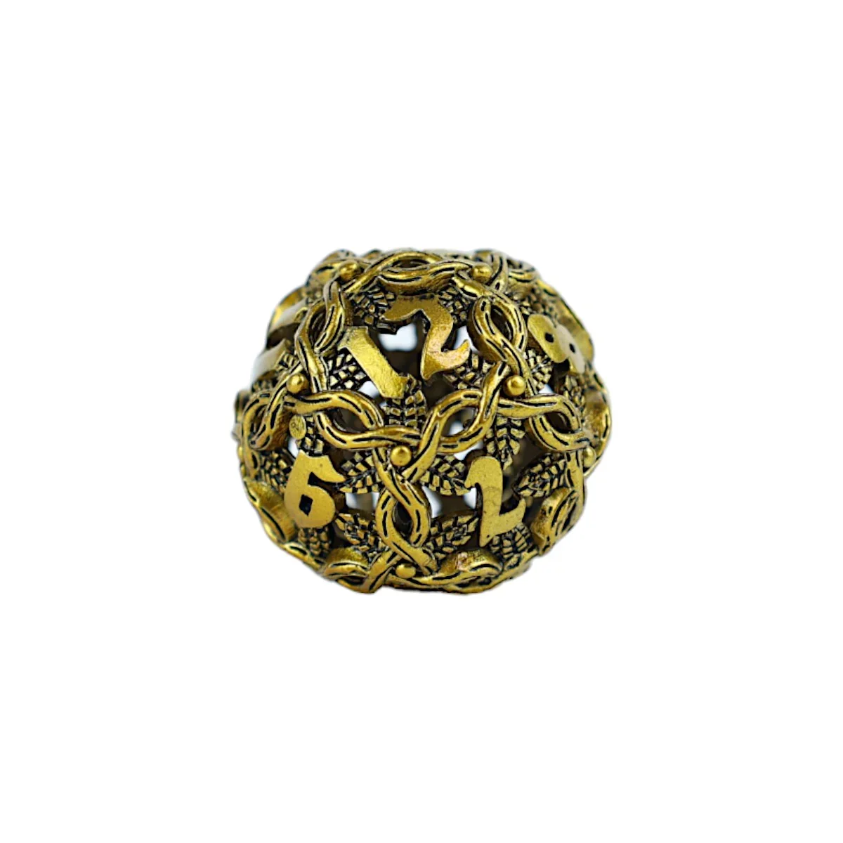 LPG Dice RPG Set Hollow Vines - Ancient Bronze - Image 4