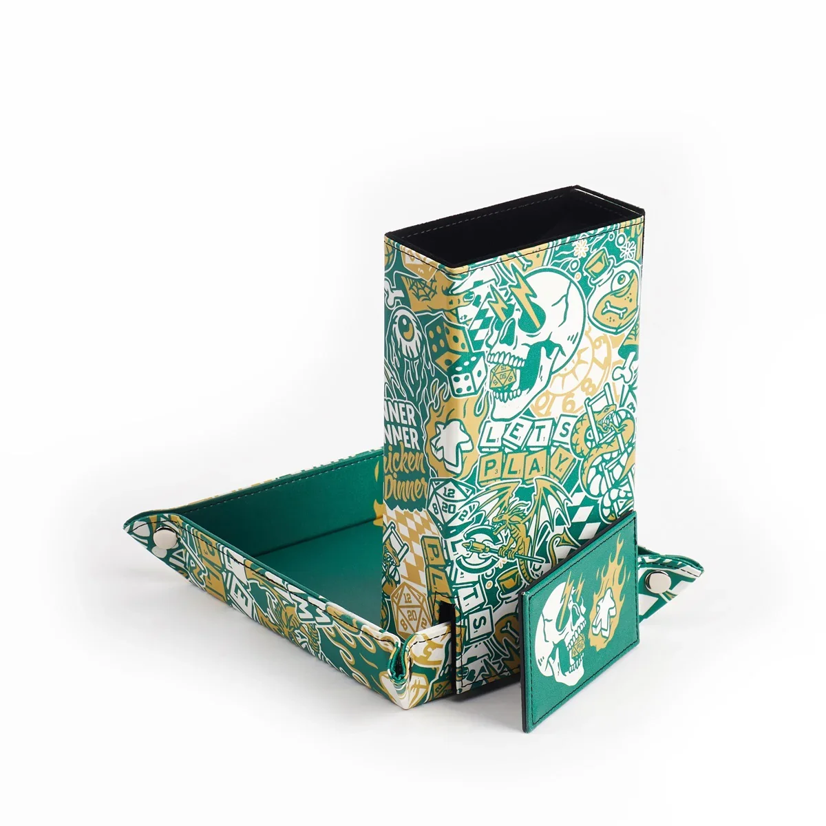 LPG Essentials Dice Tower with Mat Leather -  Artist Series: Cara - Image 3