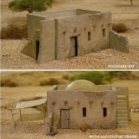 Renedra Terrain - Accessory Pack for Mud Brick House (Plastic)