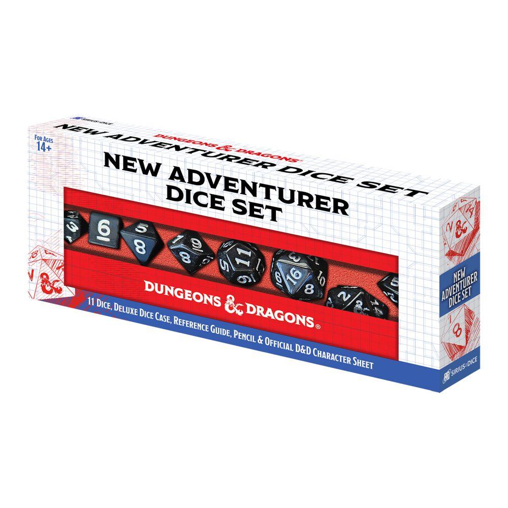 Sirius Dice - D&D New Adventurer Dice Set - Black Dice - Image 2