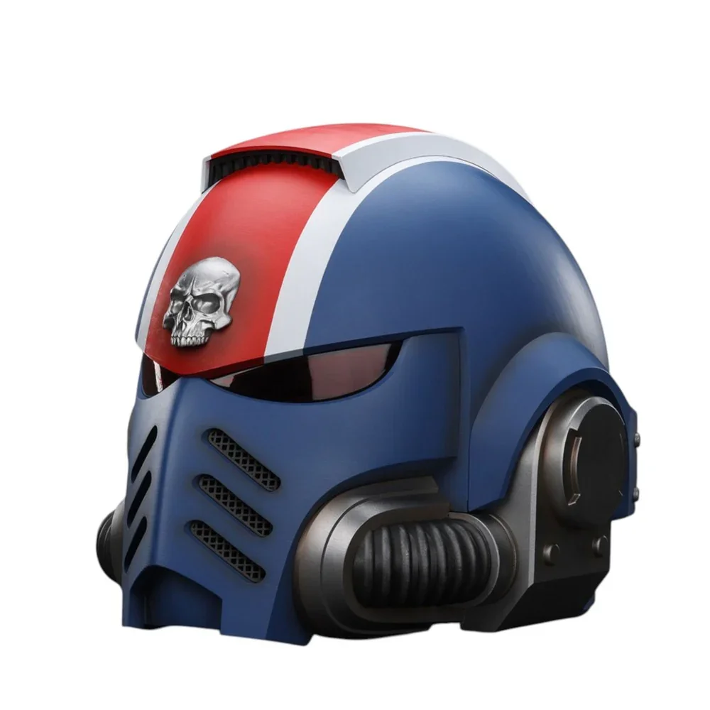 U2 Warhammer Collectibles: 1/1 Scale Uitramarines Lieutenant Titus' MKX Helmet - Pre-Order - Image 4
