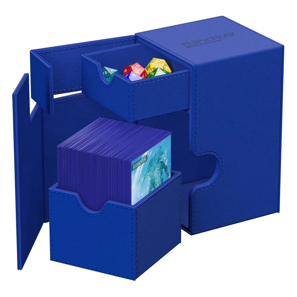 Ultimate Guard: Deck Box – XenoSkin Monocolor Flip'n'Tray 100+ – Blue - Image 5
