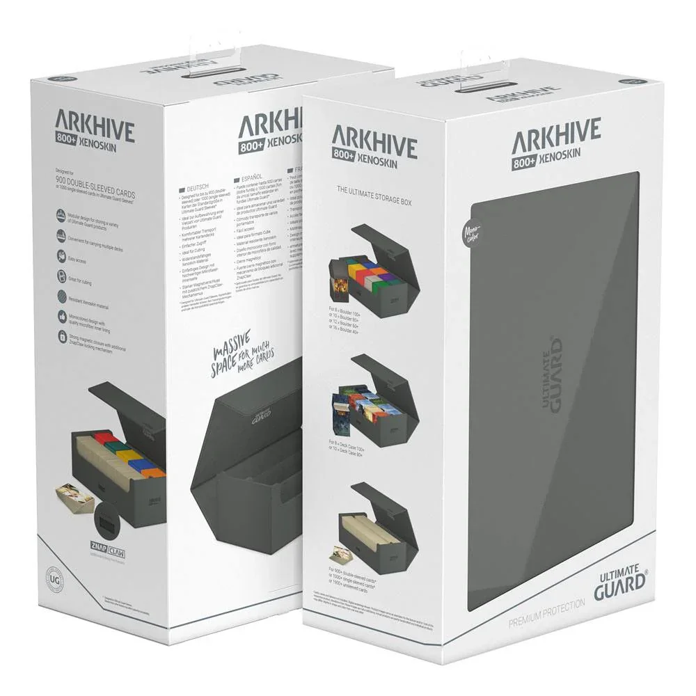 Ultimate Guard: Deck Case – XenoSkin Monocolour Arkhive Flip Case 800+ – Grey - Image 4