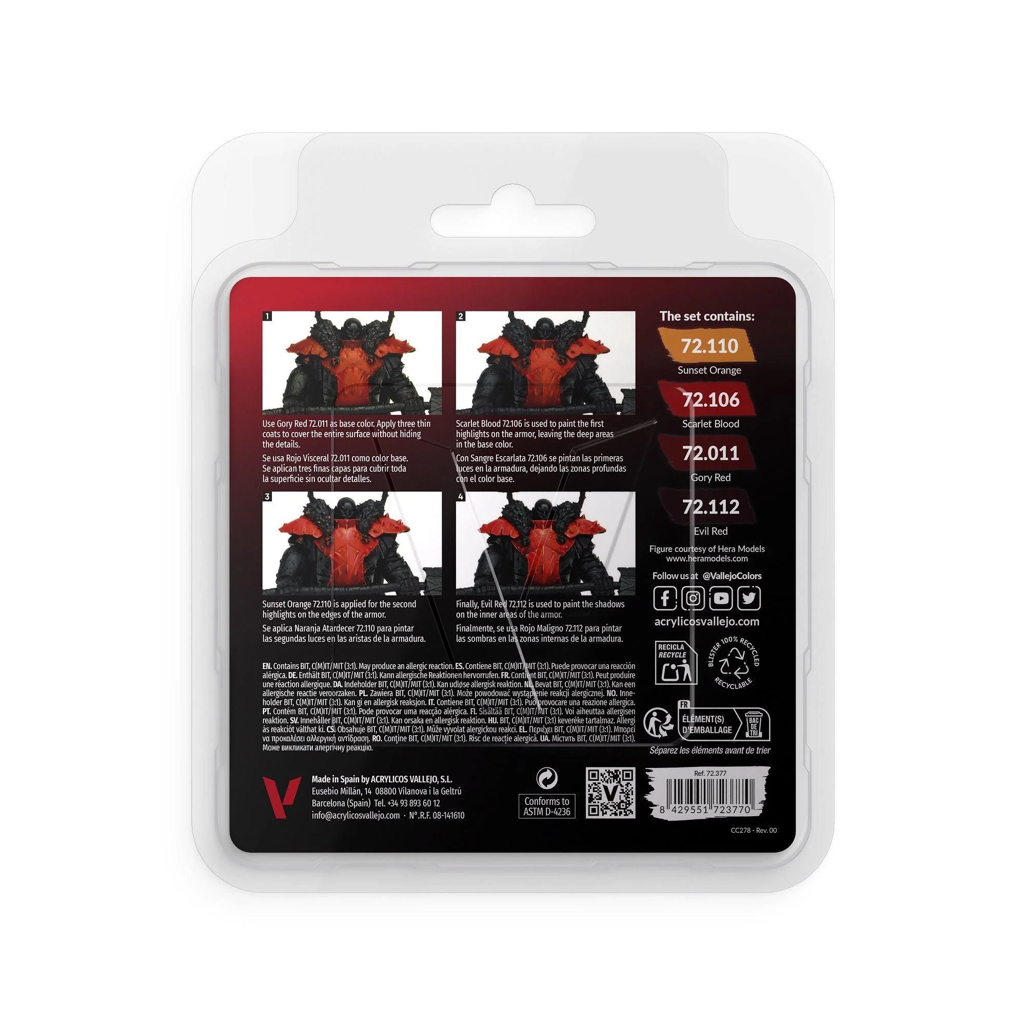 Vallejo Game Colour - Red Color Set - Image 2