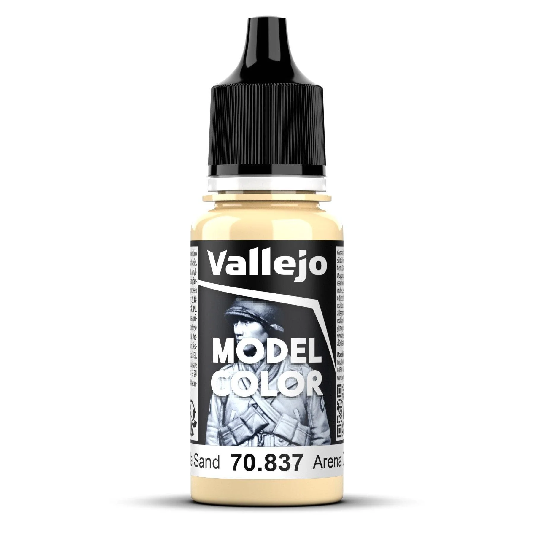 Vallejo Model Colour #022 - Pale Sand - 18 ml Matt Acrylic Paint