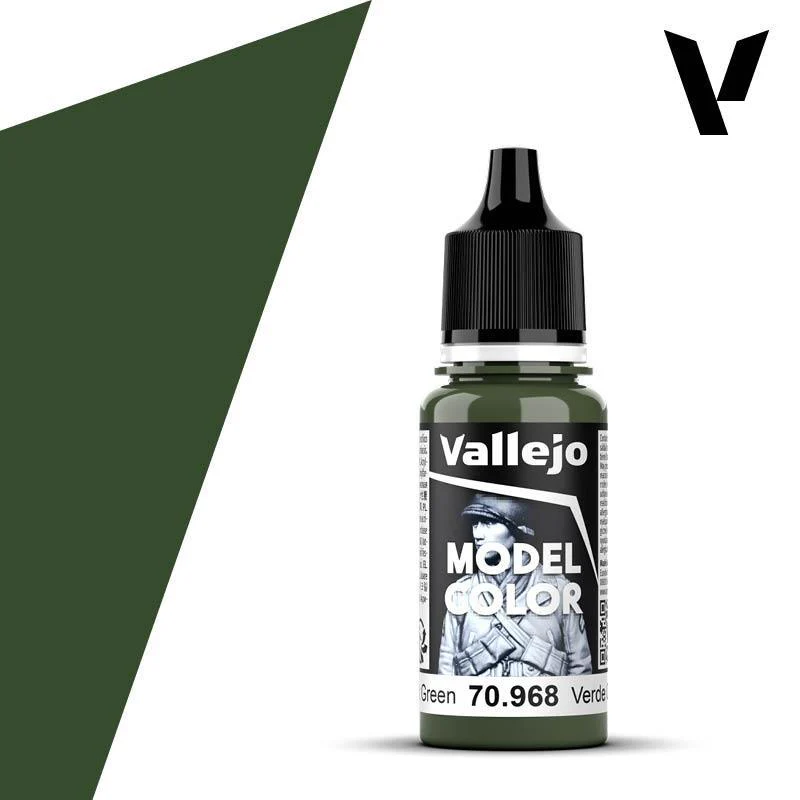 Vallejo Model Colour #088 - Flat Green - 18 ml Matt Acrylic Paint