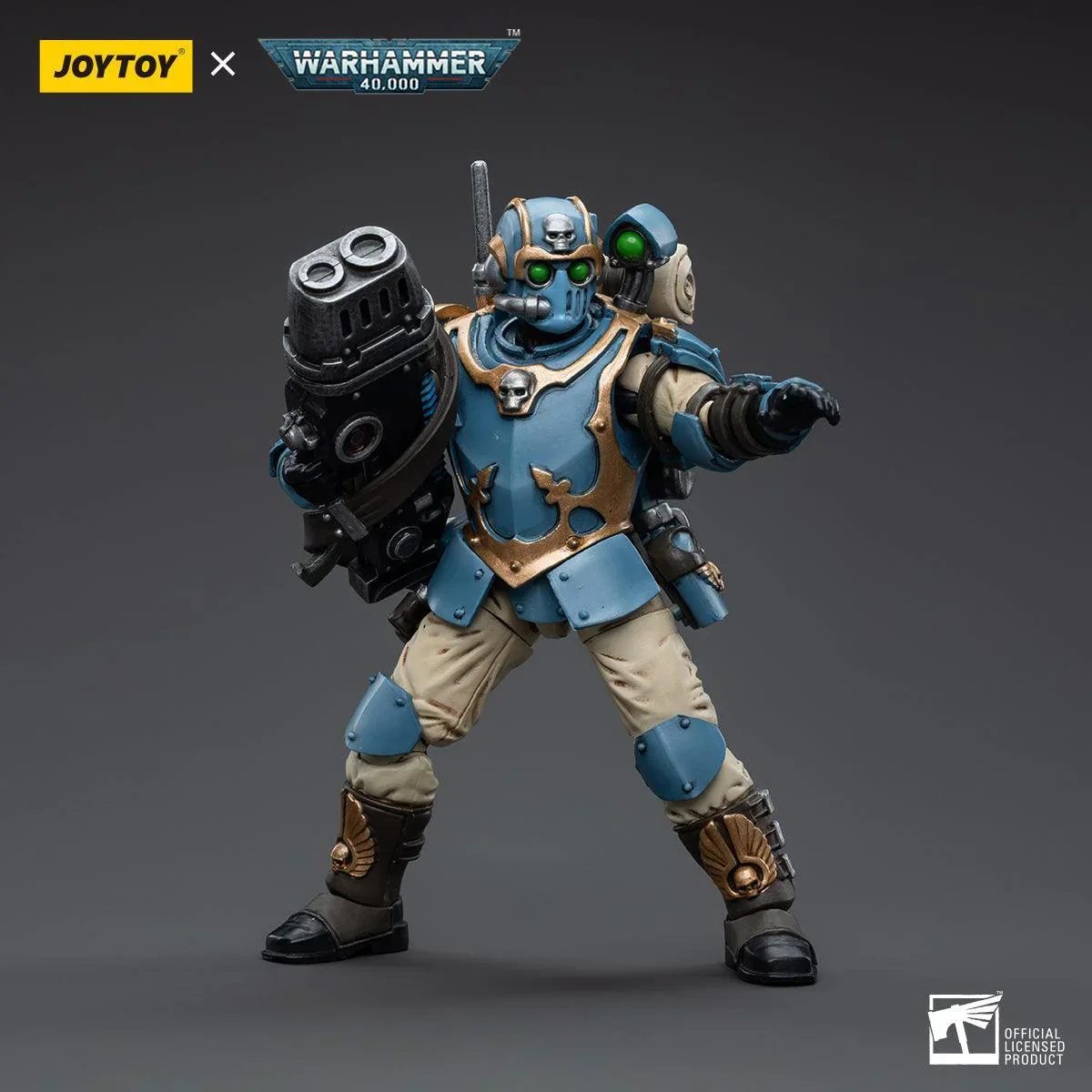 Warhammer Collectibles: 1/18 Scale Astra Militarum 55th Kappic Eagles Plasma Gunner - Image 3