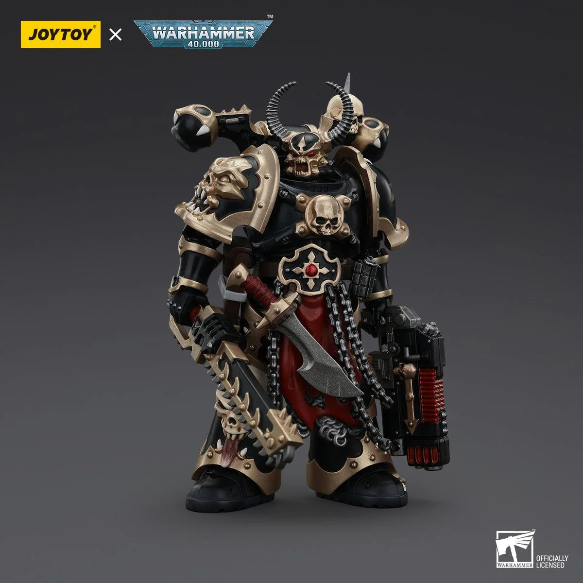 Warhammer Collectibles: 1/18 Scale Chaos Space Marines Black Legion Chosen with Combi-melta - Pre-Order - Image 3