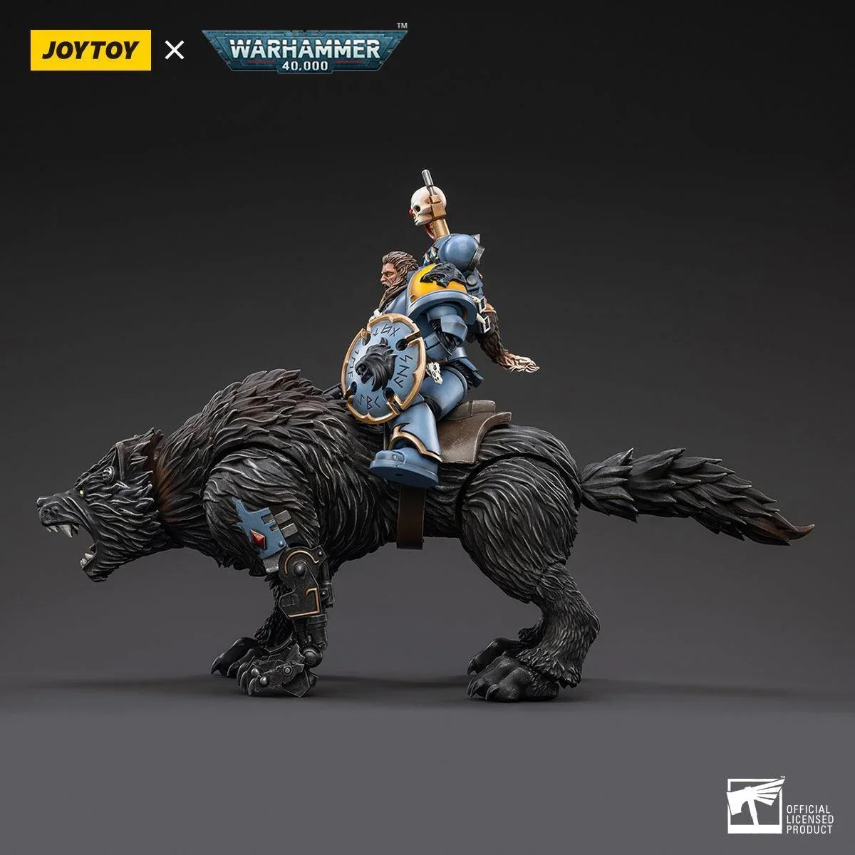 SALE Warhammer Collectibles: 1/18 Scale Space Wolves Thunderwolf Cavalry Frode - Image 5